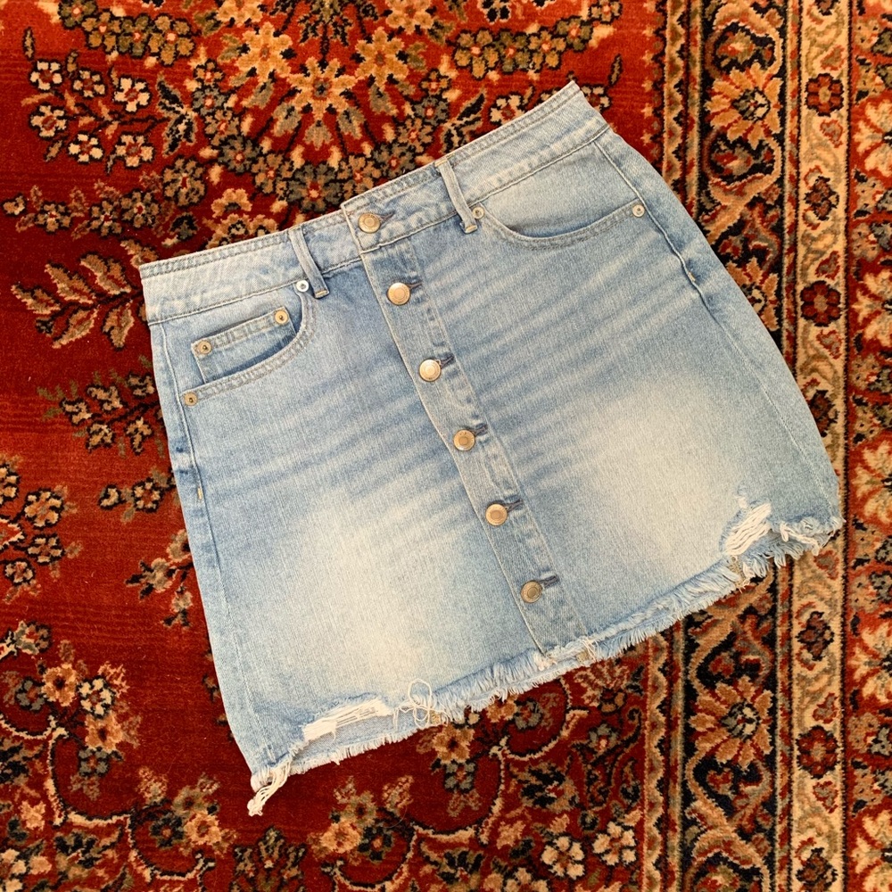 American Eagle Festival Denim Skirt
